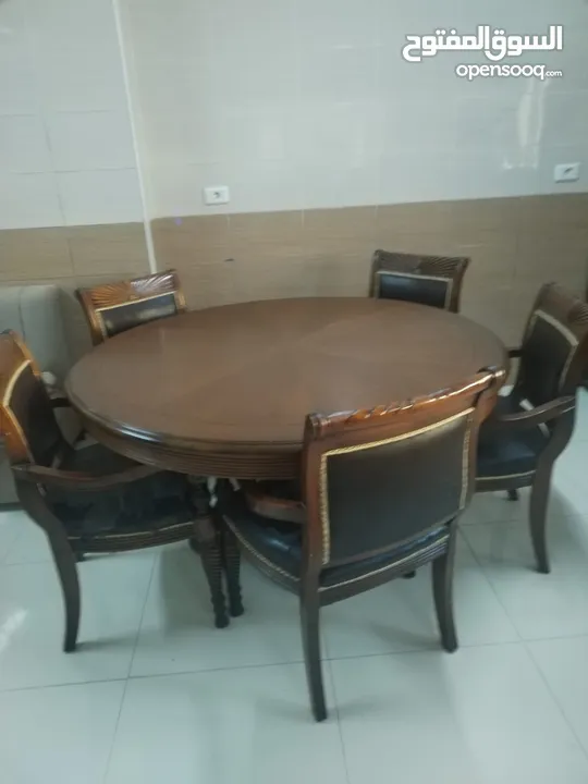 طاولة سفرة خشب زان
