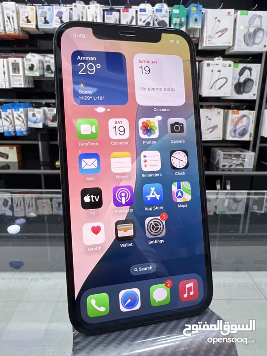 iPhone 12 (64 GB) ايفون 12 مستعمل  بحالة جيدة جدا بطارية اصلية 99٪؜  فاصل بصمة الوجه فقط لا غير