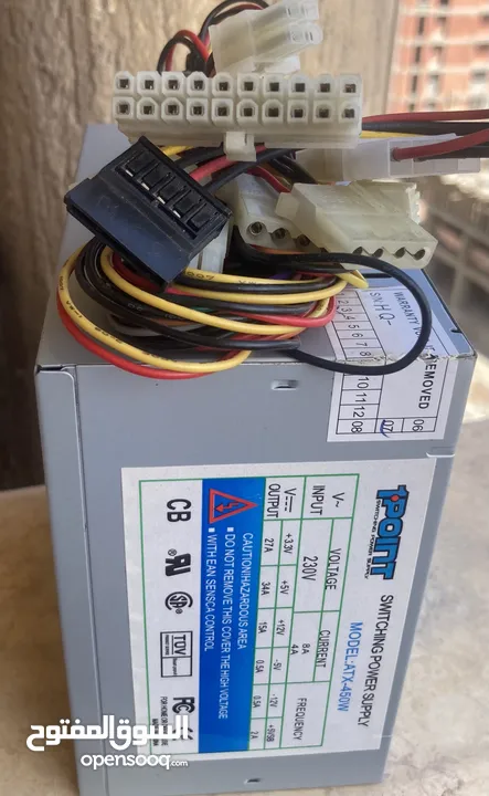 باور سبلاى كمبيوتر جديد 450-800 وات  بالكرتونة ولم تستخدم PC Power Supply Jaguar ATX-800W