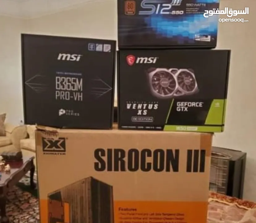 كمبيوتر جيمنج / بي سي جيمنج / pc gaming / مع كامل وصلاته الاصليه و كراتينه ومع ماوس وكيبورد جيمنج