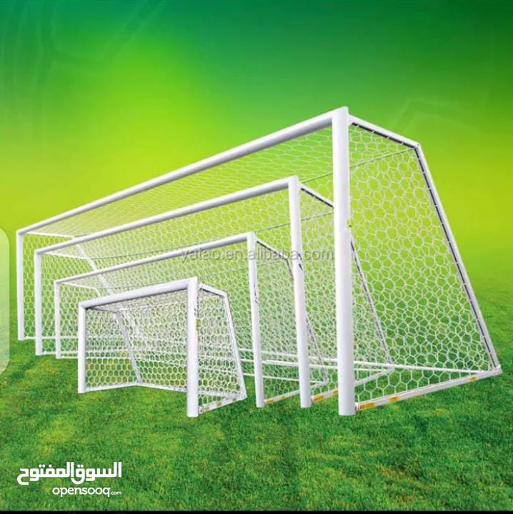هدف ملعب كرة قدم المقاس الخماسي اهلى صنف واعلى جوده بأفضل الأسعار حديد ثقيل ومميز يوجد خدمة توصيل