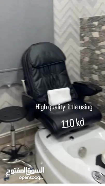Electronic sauna bed and pedicure massage chair and hair washing chair