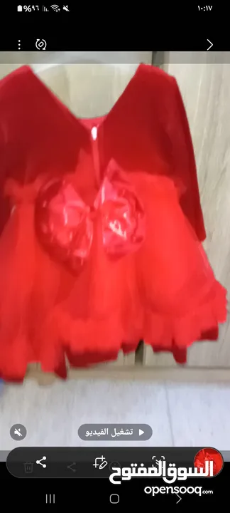 فستان بناتي من عمر سنتين لغايه 4 سنوات بعر مغري وثقيل