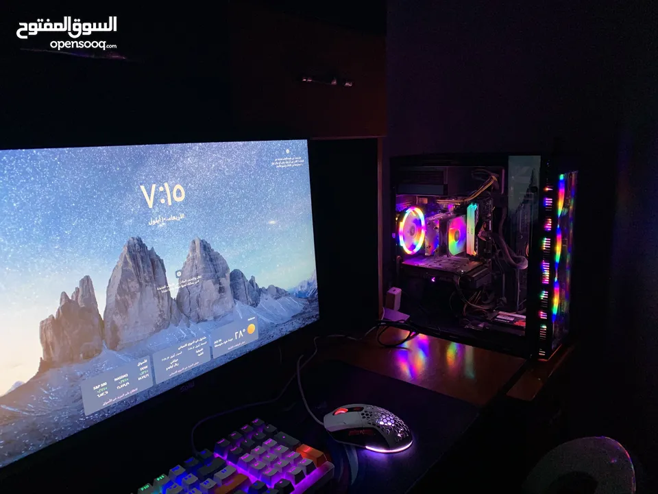 كمبيوتر جيمنج بحاله ممتازه بسعر مناسب لجميع