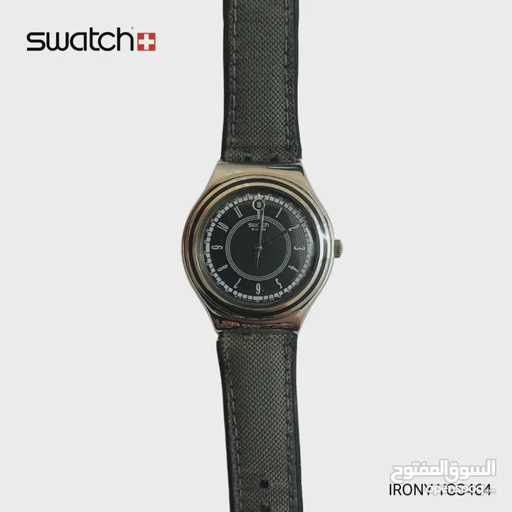 سواتش ايروني كلاسيكية وكالة بس ناقصها كستك بسعر حرقققق swatch  vintage irony وتوصيل مجاني داخل عمان