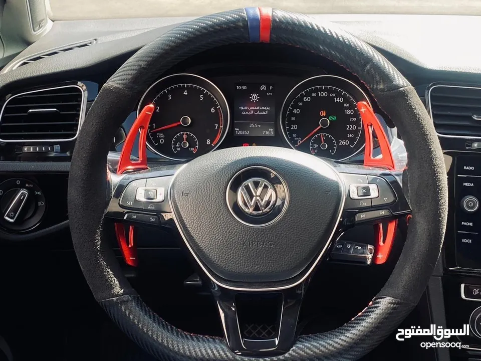 جولف MK 7.5 Golf GTI بتعديلات Full GTI والاجمل بكل تفاصيلها ولونها السيارة فل اضافات ولا غلطة