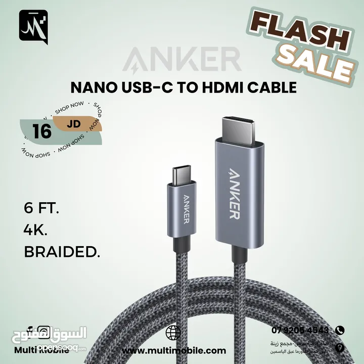 ANKER NANO USB-C to HDMI Cable