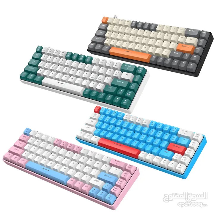 ZIYOU LANG RK-T8 Wired 65% Mechanical Gaming Keyboard  كيبورد ميكانيكي لون زهري