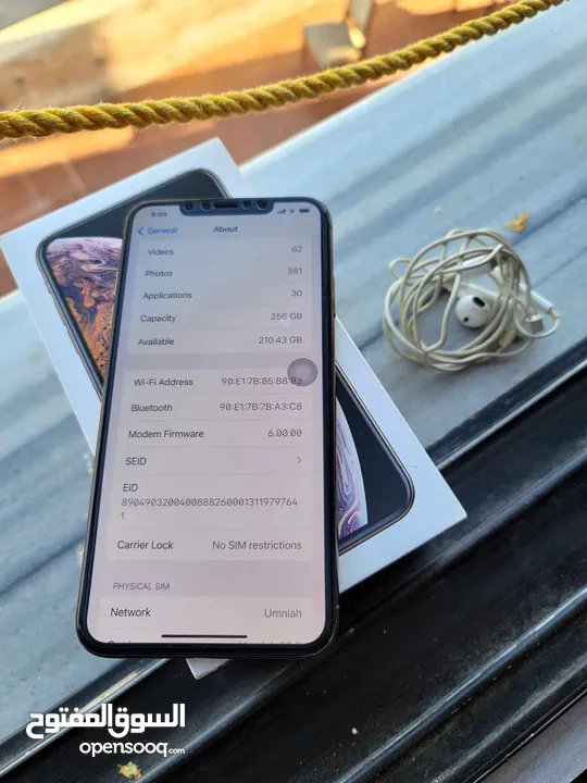 ايفون اكس اس ماكس مش مفتوح للبيع او بدل كامل اغراضو