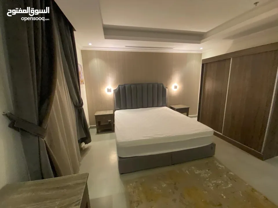 شقه غرفه وصاله فاخره الايجار الشهري apartment one bedroom with living room monthly rent