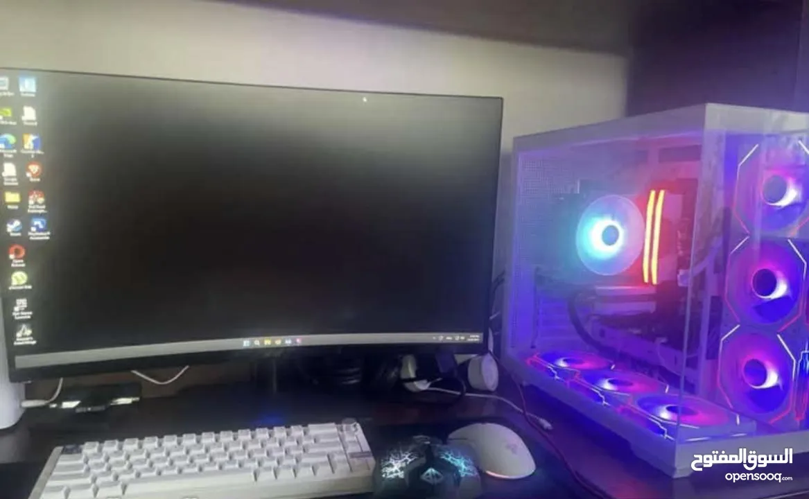 جهاز كمبيوتر مستعمل 3 اشهر مواصفات عالية gtx 4060 8gb 32gb ram