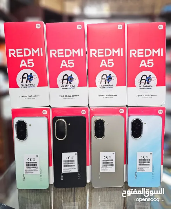 جهاز جديد بالكرتونة Radmi A5 رام 6 جيجا 64 و 128 مكفول سنة متوفر توصيل