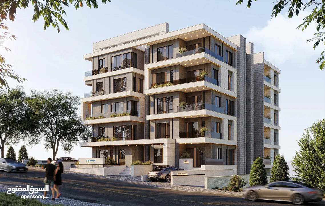 شقة 120 متر مع مدخل خاص للبيع في الشرفة بالقرب من شارع القدس و المدارس الانجليزية و حلويات ايفيل