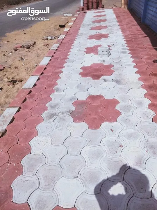 تركيب انترلوك وبندوره بلاط رصيف