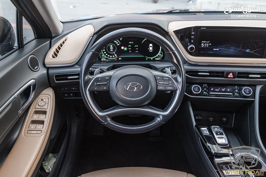 Hyundai Sonata 2022 Hybrid  يمكن التمويل بالتعاون مع المؤسسات المعتمدة لدى المعرض