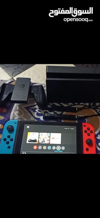 للبيع جهاز Nintendo switch v2  كسر زيرو