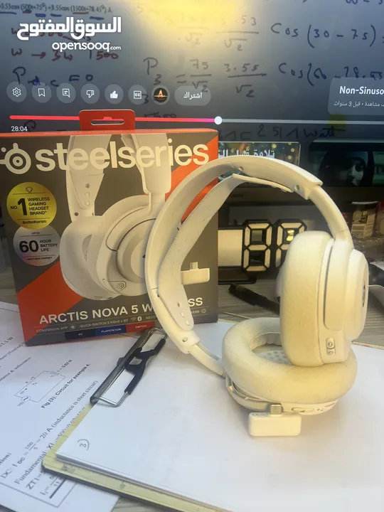 سلام عليكم  للبيع جديد قبل 13 ماخذها  SteelSeries Arctis Nova 5 Headphones