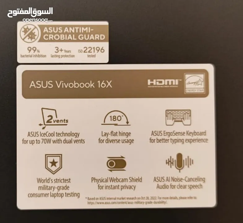 عرض لا يُفوّت – لابتوب استعمال 22 يوم فقط  ASUS Vivobook شبه جديد + هدايا قيمة