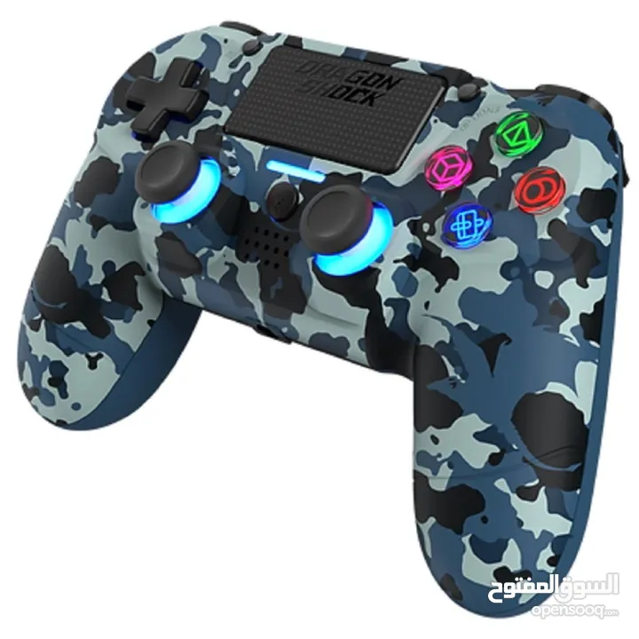 يد العاب جيمنغ بلايستيشن 4 الوان متعددة DragonShock PS4 Controller Mizar Wireless Gamepad