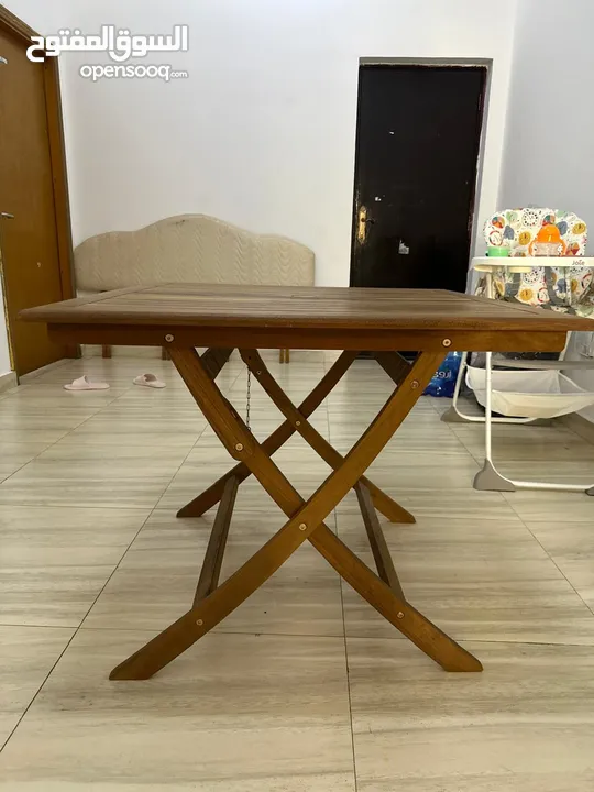 Solid wooden Foldable table