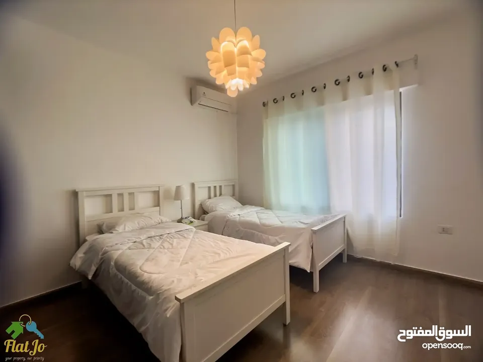 شقة مفروشة ثلاث غرف نوم في الدوار الرابع قرب عبدونmodern furnished apartment for rent in 4th circle