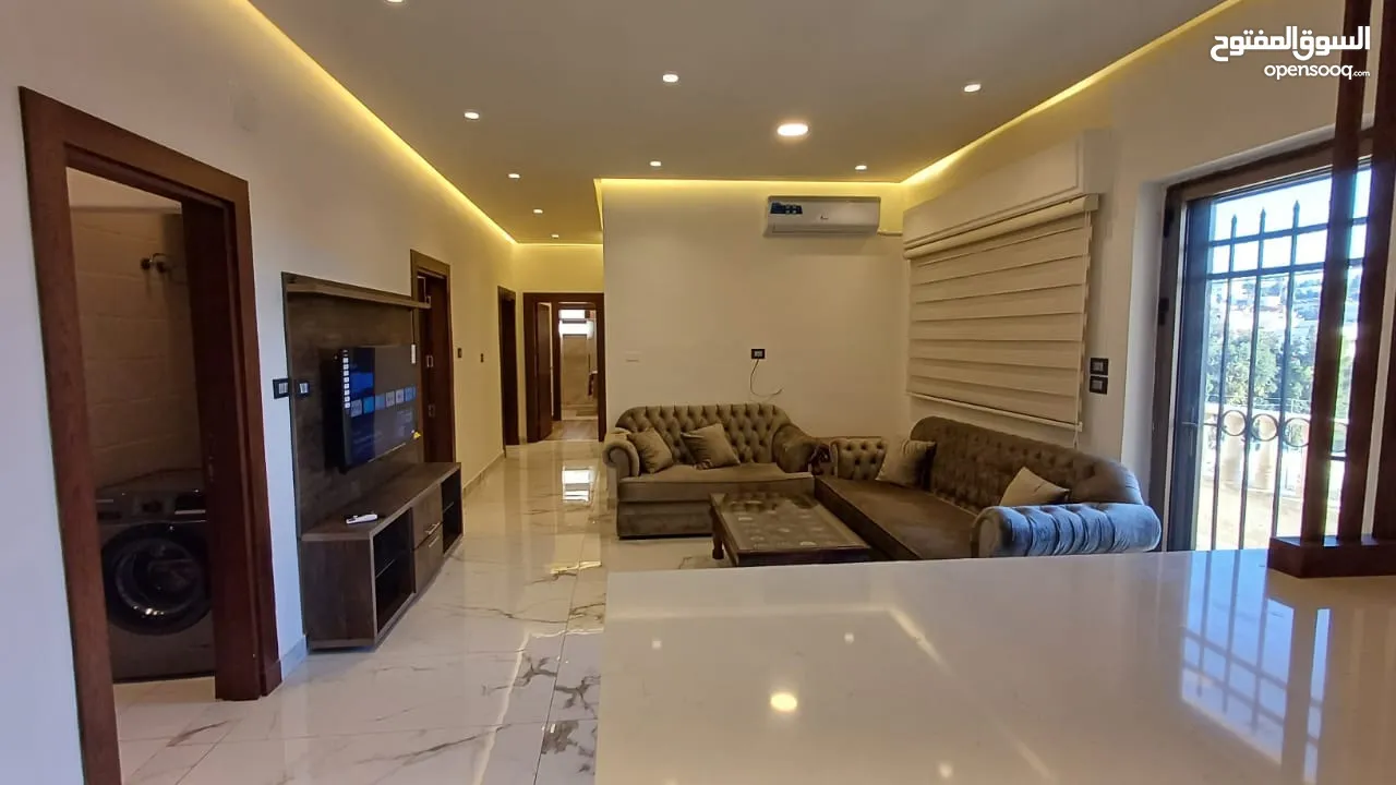 شقة ارضية مفروشة لم تسكن في - عبدون - مساحة 220 متر بترس و كراج خاص (ID#: 65206)