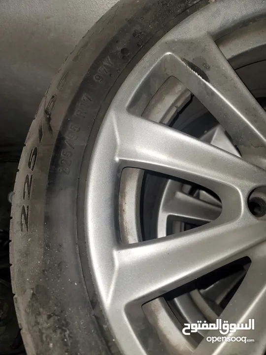 جنط bmw اصلي قياس 17 مع كاوشوك runflat  225 / 55