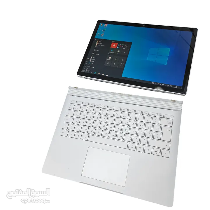 مايكروسوف شاشة لمس قابلة للفصل عن الكيبورد وضمان  Microsoft surface Book i7 detachable & warranty