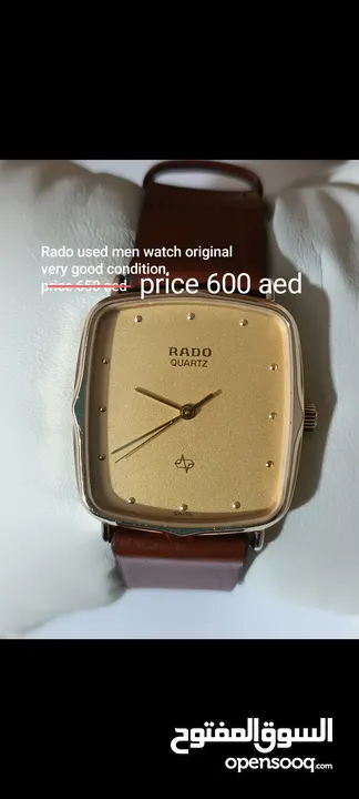 Rado and omega  used original watches