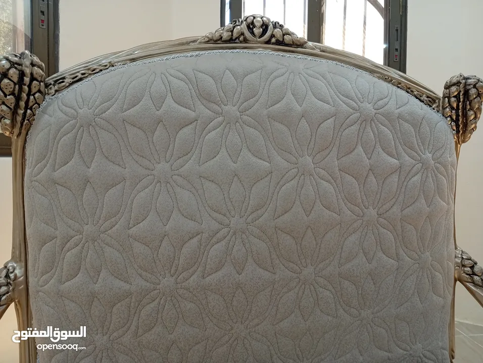 قطعة أثاث لوف سيت مصري ،خشب زان ،غير مستعمل،مناسب لصالات استقبال الفنادق و صالات الأفراح و المنازل