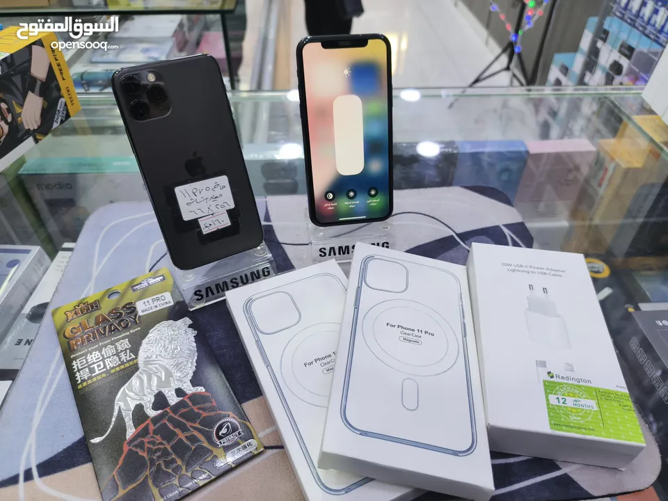 تفاح الاصلي عناا Iphone 11 pro جيجا 64 بطارية 72 مش مفتوح فحص الحبه معها بكج هدية متوفر توصيل