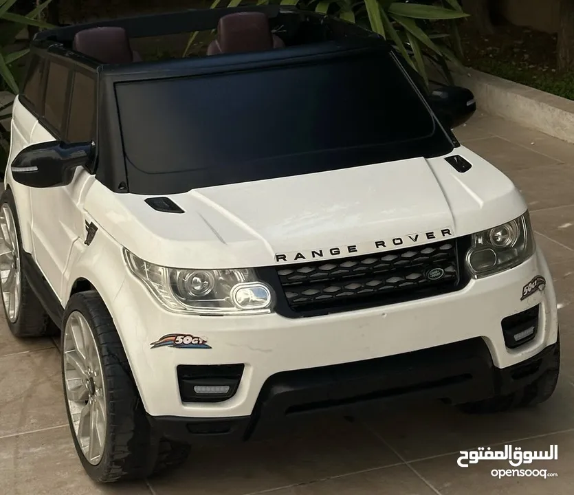 ‘Kids’ Electric Range Rover for Sale – Barely Used Excellent Condition White with Red Seats!