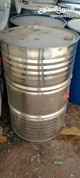 براميل بلاستيك + حديد