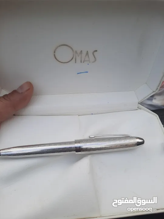 قلم Omas ماركة ايطالية فضة عيار 225