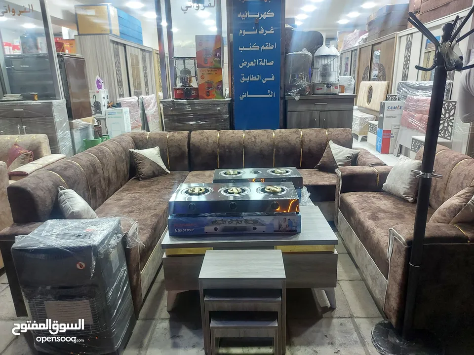 اطقم كنب كورنر جديد عدة الوان