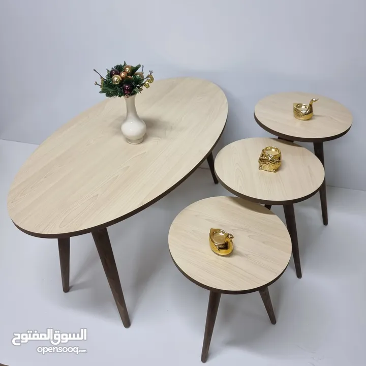 طاولات وسط نظام تركي  4 قطع     العرض لفتره محدوده سارع بالطلب