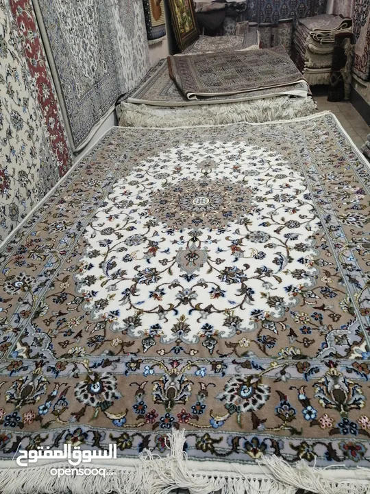 High-quality hand-woven Iranian carpets (Isfahan-Kashan design)