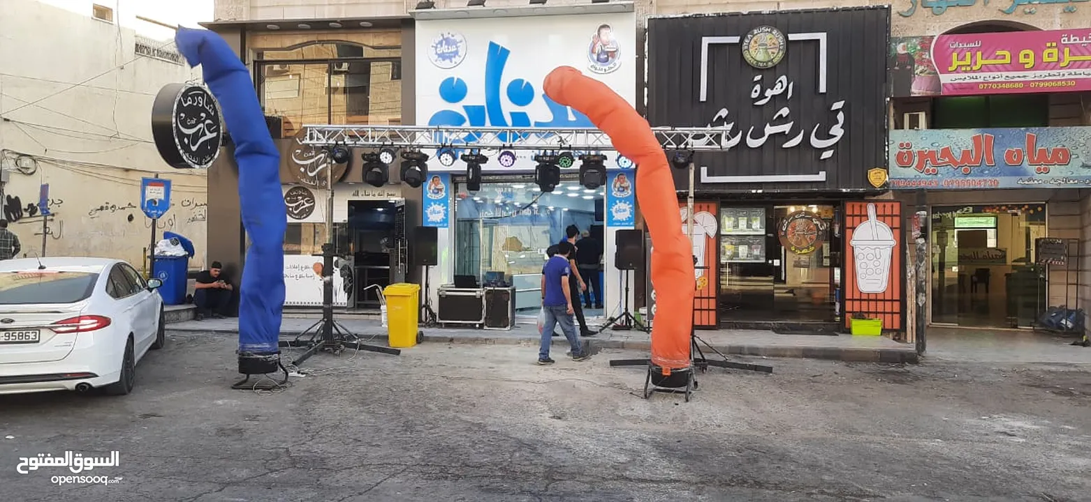 تراس اضاءة 6 متر عرض للبيع 4 بيمات 5 باركانات مع 2 صندوق و ونشين كبار