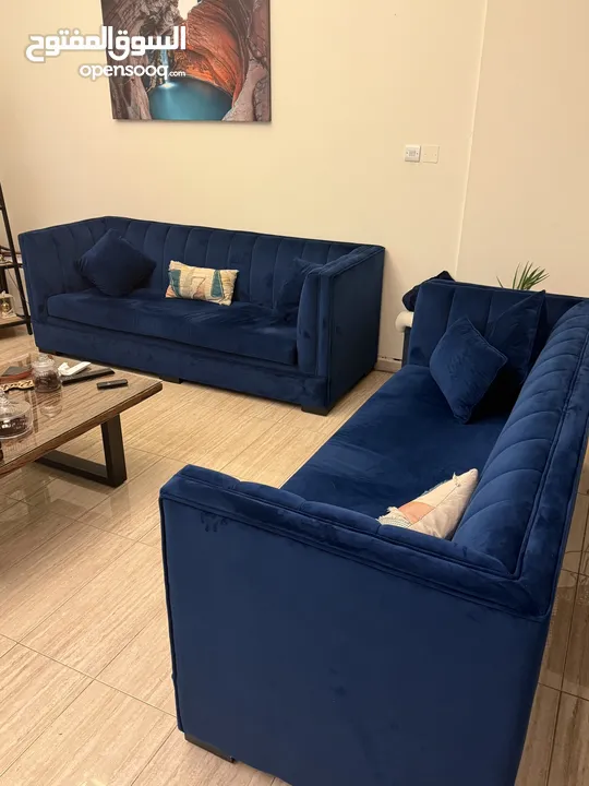 Quality Sofa Set along Arm Chairs