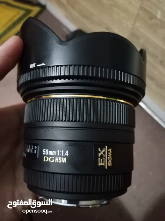 Sigma 50mm EX dg hsm  عدسة سيقما