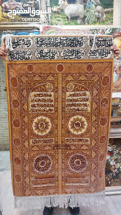 لوحة سجادة مصنوعة يدويًا في إيران ، من الصوف والحرير Handmade Persian carpet-panels