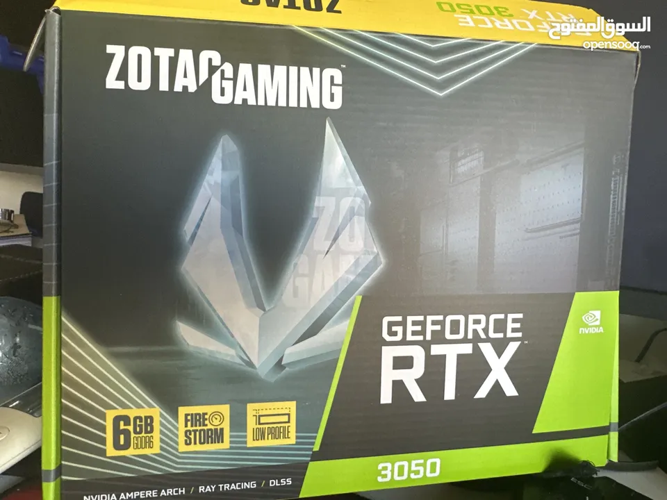 rtx 3050 6 gb used only 2 days كرت شاشه.  graphics card