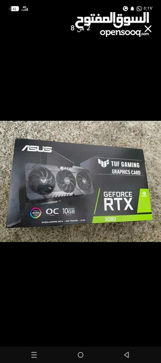 RTX Asus tuf gaming OC 3 fan   كرت بحالة الوكالة أن شاءالله ربي يطرح البركة لصاحب النصيب