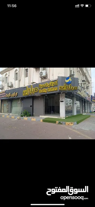 معرض تجاري كبير Large commercial showroom for rent at seeb market (Souk)