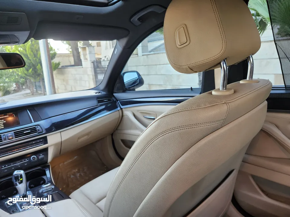 BMW 520 موديل2014 فحص كامل فل كامل   ممشى قليل بحالة الوكالة