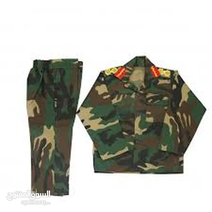 بدلات  ملابس عسكريه و امن عام و درك  و قوات خاصه و جيش   للأطفال