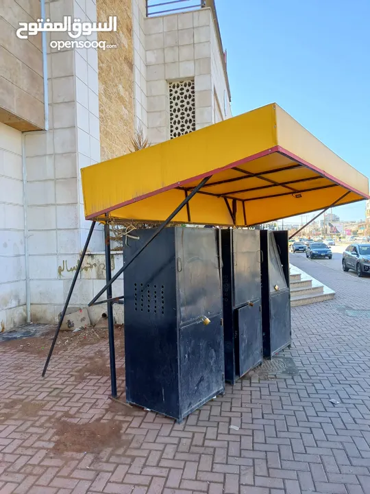 مظلة و حافظات وستاندات ماكينات السلش .