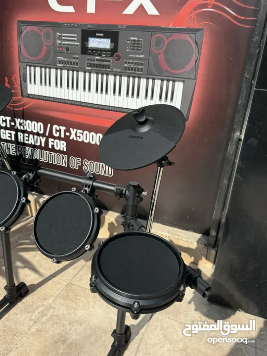 ‏Alesis Turbo Mesh Kit Drums جديد بالكرتونه كفاله جواهر موسيقى مع فاتوره رسمه