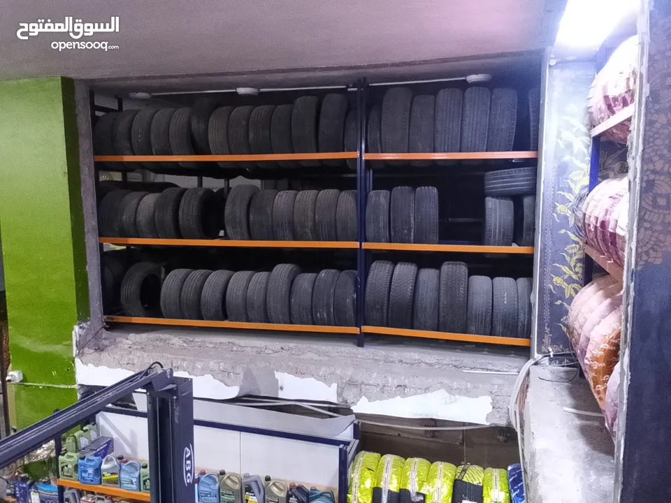 محل اطارات وبناشر وتبديل زيوت وكهرباء سيارات للبيع بداعي السفر  للتواصل والاستفسار