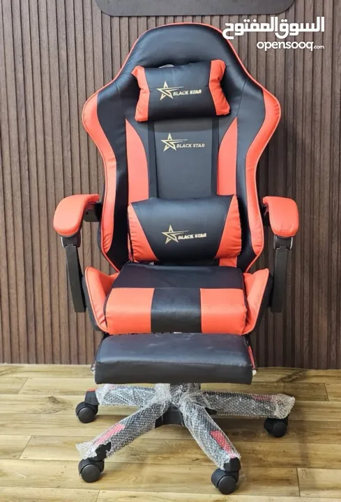 كرسي الجيمنج مع المساج الاصلي Black Star
